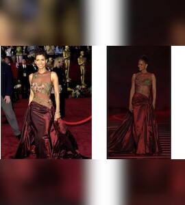 halle berry oscar dress designer Halle Berry Re-Wore The 2002 Sheer Elie Saab Dress To Celebrate The Designer's Legacy