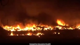 Woman Injured After Cylinder Blast Triggers Fire In Delhi's Wazirpur