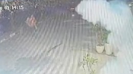CCTV Shows Man Throwing Bomb Outside Rapper Badshah's Club In Chandigarh