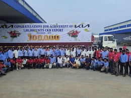 Kia India Records Milestone Of Shipping 1 Lakh CKD Units From India Kia India Records Milestone Of Shipping 1 Lakh CKD Units From India
