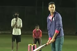 Rajasthan Royals Cricket Cup 2024: Rahul Dravid Plays Cricket With U19 Girls Rajasthan Royals Cricket Cup 2024: Rahul Dravid Plays Cricket With U19 Girls