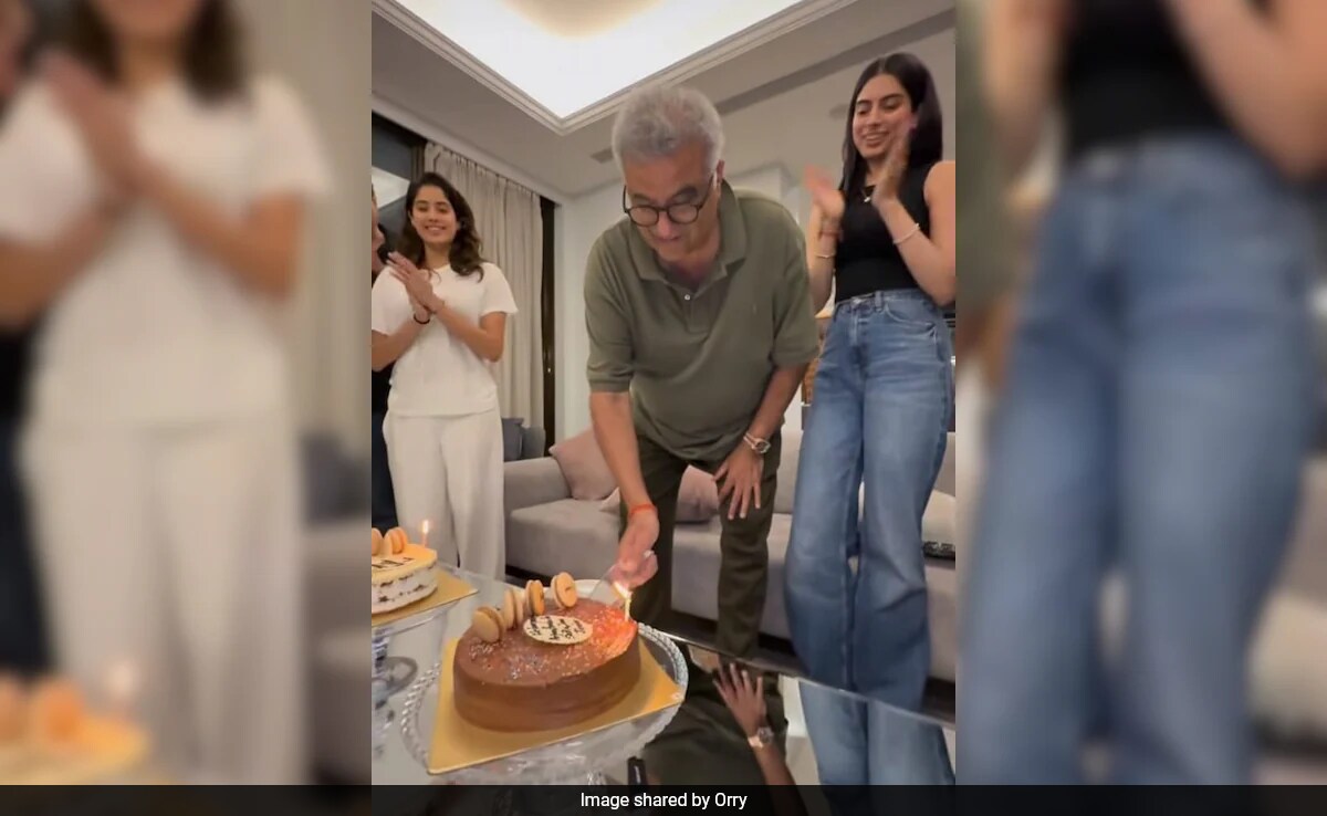 Janhvi, Khushi, Arjun Kapoor's Fun-Filled Moments From Boney Kapoor's Birthday Celebrations. Pic Courtesy, Orry