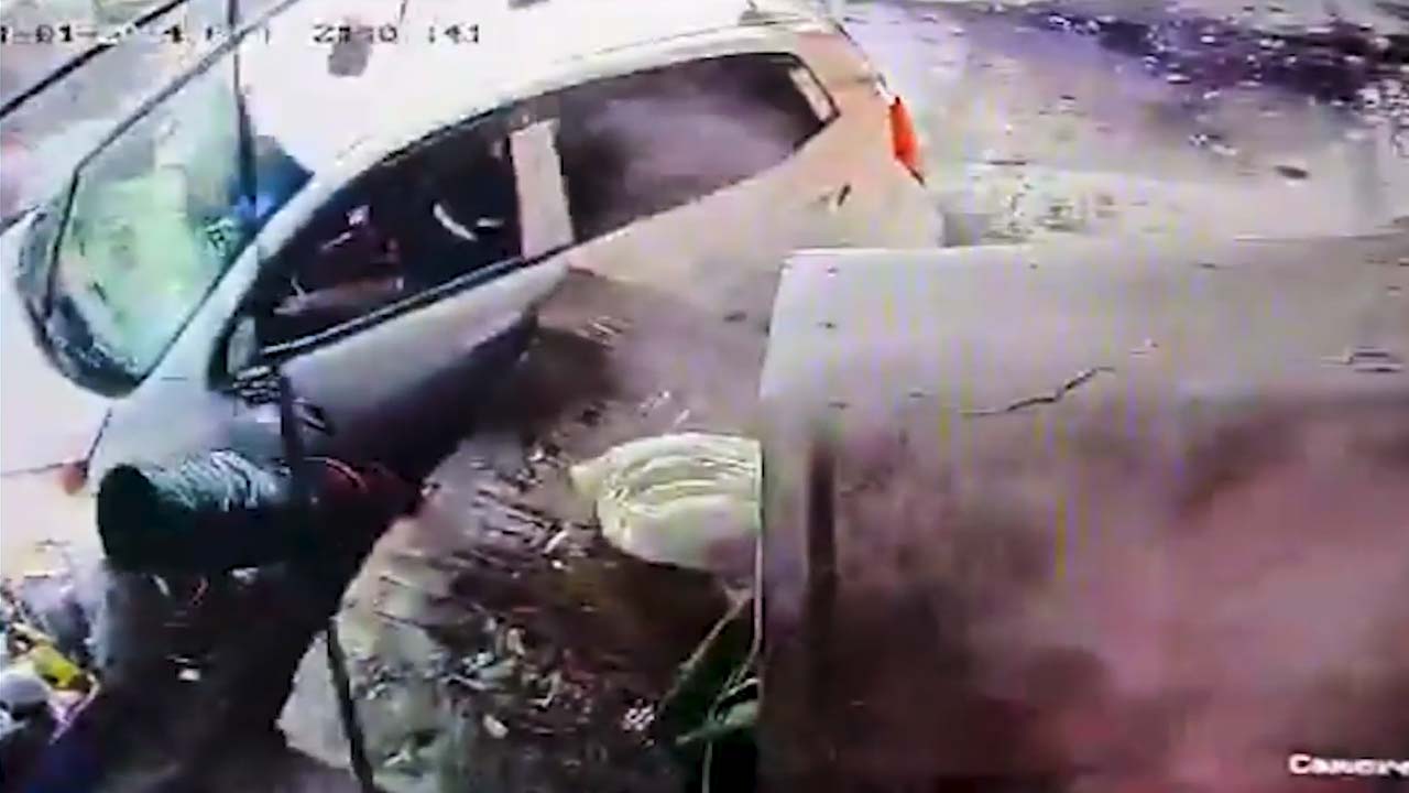 On Camera: Speeding Car Crashes Into Shop In Greater Noida, One Injured