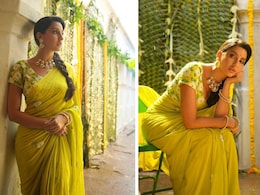 Nora Fatehi's Zesty Floral Lime Green Saree Brings Ethnic Spring Style To Autumn Nora Fatehi's Zesty Floral Lime Green Saree Brings Ethnic Spring Style To Autumn