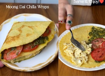 Moong Dal Chilla Wrap: This High-Protein Wrap Recipe Will Make Your Morning Meals More Nutritious Moong Dal Chilla Wrap: This High-Protein Wrap Recipe Will Make Your Morning Meals More Nutritious