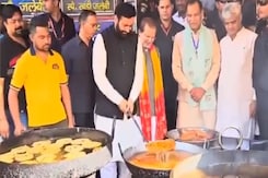 Haryana Chief Minister Nayab Singh Saini Shows Off 'Jalebi'-Making Skills Haryana Chief Minister Nayab Singh Saini Shows Off 'Jalebi'-Making Skills