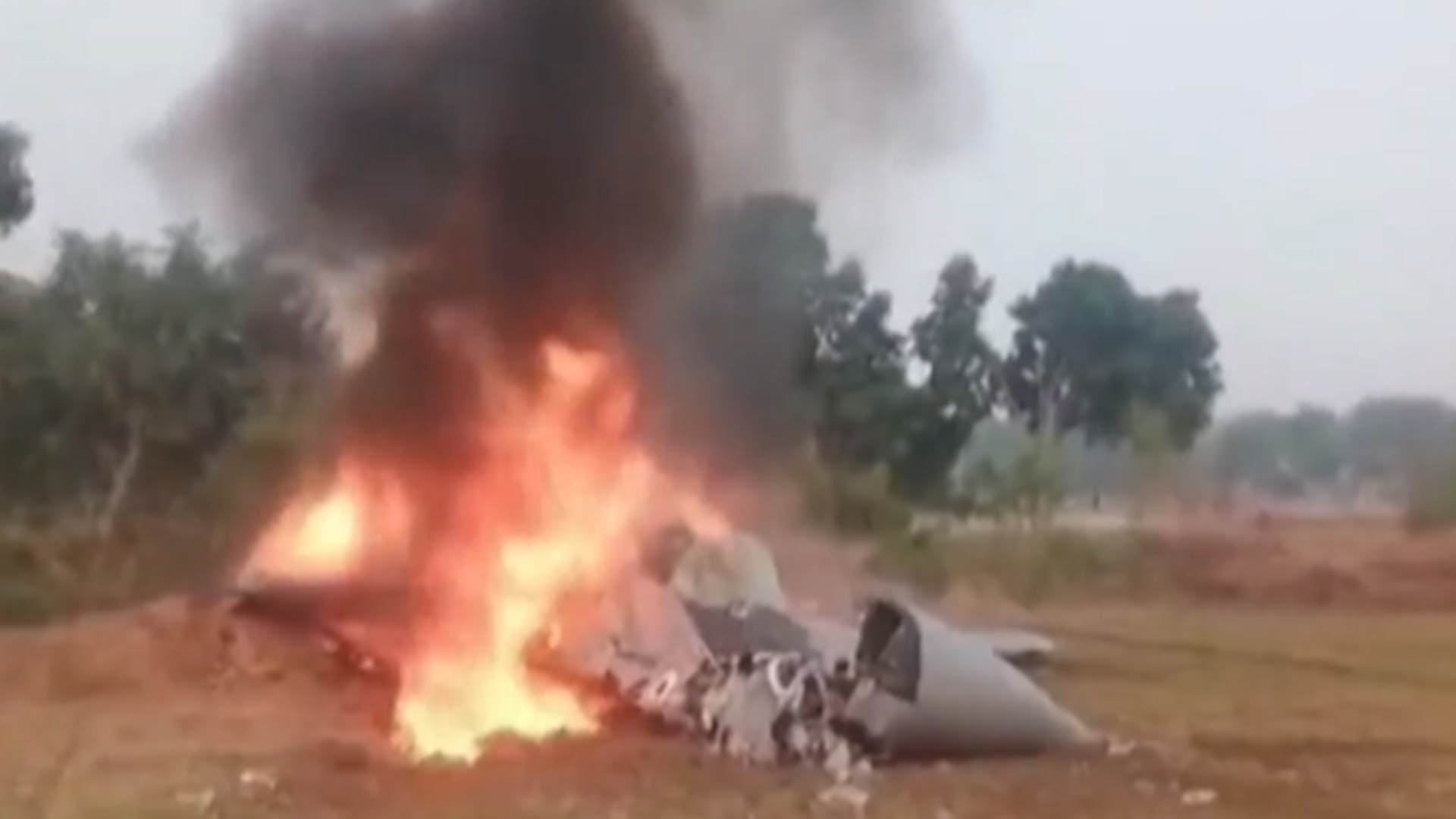 Indian Air Force's MiG-29 Fighter Jet Crashes Near Agra
