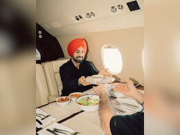 Diljit Dosanjh Enjoys Lavish Indian Food Spread On Plane Ahead Of Kolkata Concert
