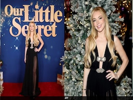 <i>Our Little Secret</i> Is That We're Mildly Obsessed With Lindsay Lohan's Black Sheer Gown <i>Our Little Secret</i> Is That We're Mildly Obsessed With Lindsay Lohan's Black Sheer Gown