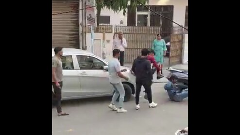 Video: Punches, Kicks Fly As Man Thrashed Over Parking Row In Ghaziabad