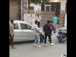 Video: Punches, Kicks Fly As Man Thrashed Over Parking Row In Ghaziabad Video: Punches, Kicks Fly As Man Thrashed Over Parking Row In Ghaziabad
