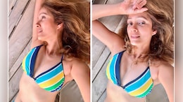 Vidya Malavade's "Unfiltered, Au Naturel" Selfie Is Stylish In A Multi-Coloured Swim Top