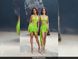 Sanya Malhotra And Sunidhi Chauhan Are As Bright As A Neon Light In Matching Lime Outfits Sanya Malhotra And Sunidhi Chauhan Are As Bright As A Neon Light In Matching Lime Outfits