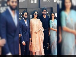 Ahead Of Wedding, Sobhita Dhulipala Joins Nagarjuna, Naga Chaitanya At International Film Festival of India. See Pics Ahead Of Wedding, Sobhita Dhulipala Joins Nagarjuna, Naga Chaitanya At International Film Festival of India. See Pics
