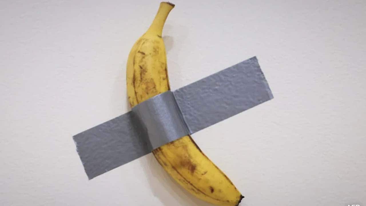 "Comedian", Banana Taped To A Wall, Sells For $6.2 Million In New York
