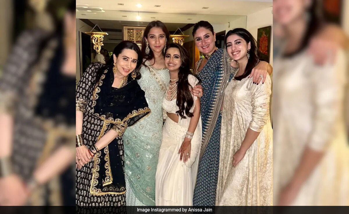 Kareena-Karisma Kapoor, Navya Nanda In An Inside Pic From Aadar Jain-Alekha Advani's <i>Roka</i>