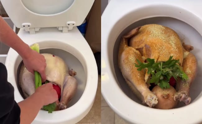 'Waste Of Food': Influencer Prepares Thanksgiving Turkey In The Toilet, Leaves Internet Disgusted