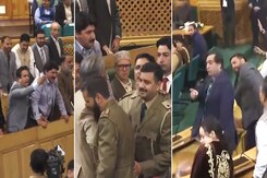 Chaos In J&K Assembly's 1st Session In 6 Years Over Article 370 Chaos In J&K Assembly's 1st Session In 6 Years Over Article 370