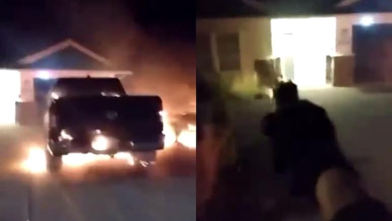 CCTV Shows Firing Outside Singer AP Dhillon's House In Canada, Cars On Fire
