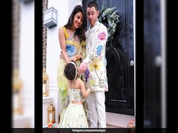 Priyanka Chopra, Nick Jonas And Malti Marie Matched In Rahul Mishra Floral Ethnic Looks For Diwali Priyanka Chopra, Nick Jonas And Malti Marie Matched In Rahul Mishra Floral Ethnic Looks For Diwali