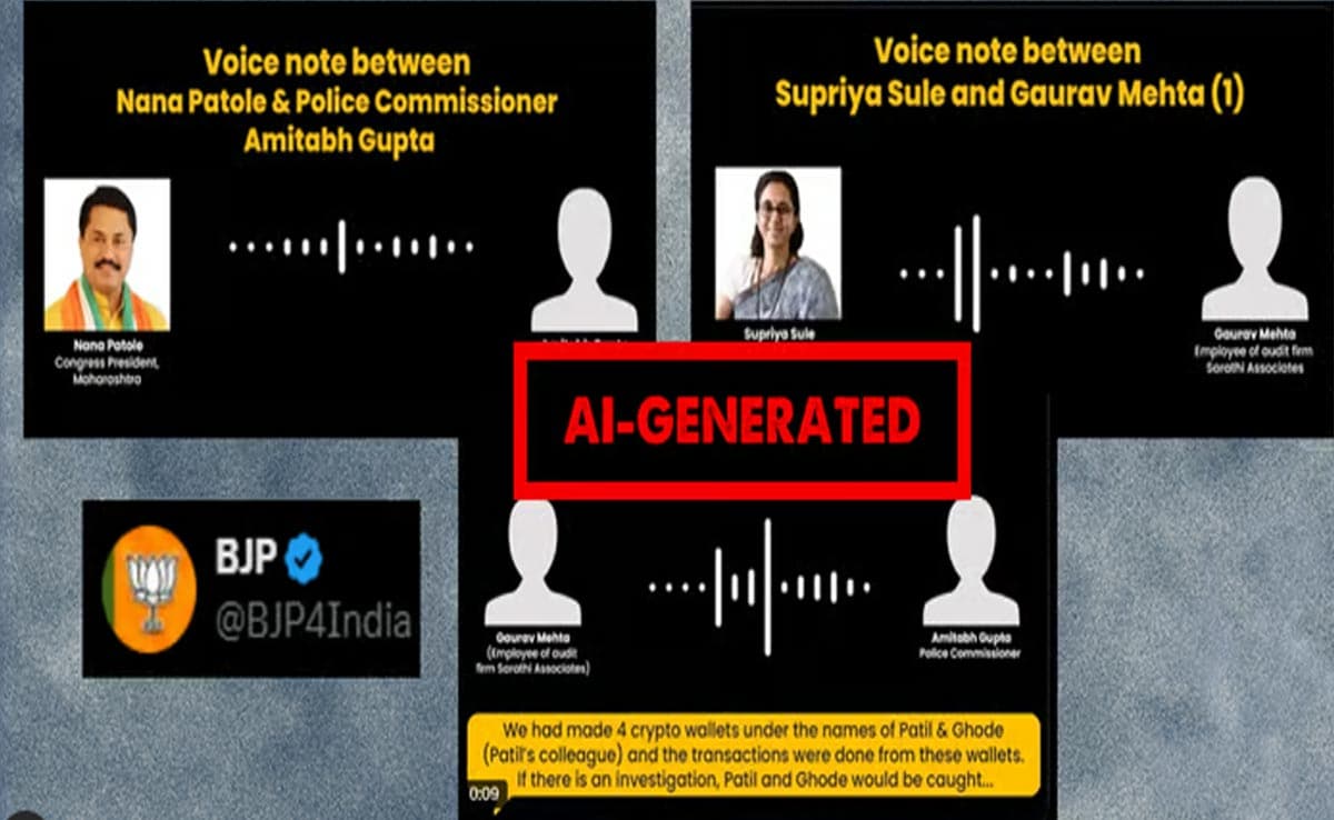 Fact Check: Did BJP Share Fake Audio Clip Of Supriya Sule? AI Detection  Tools Say...
