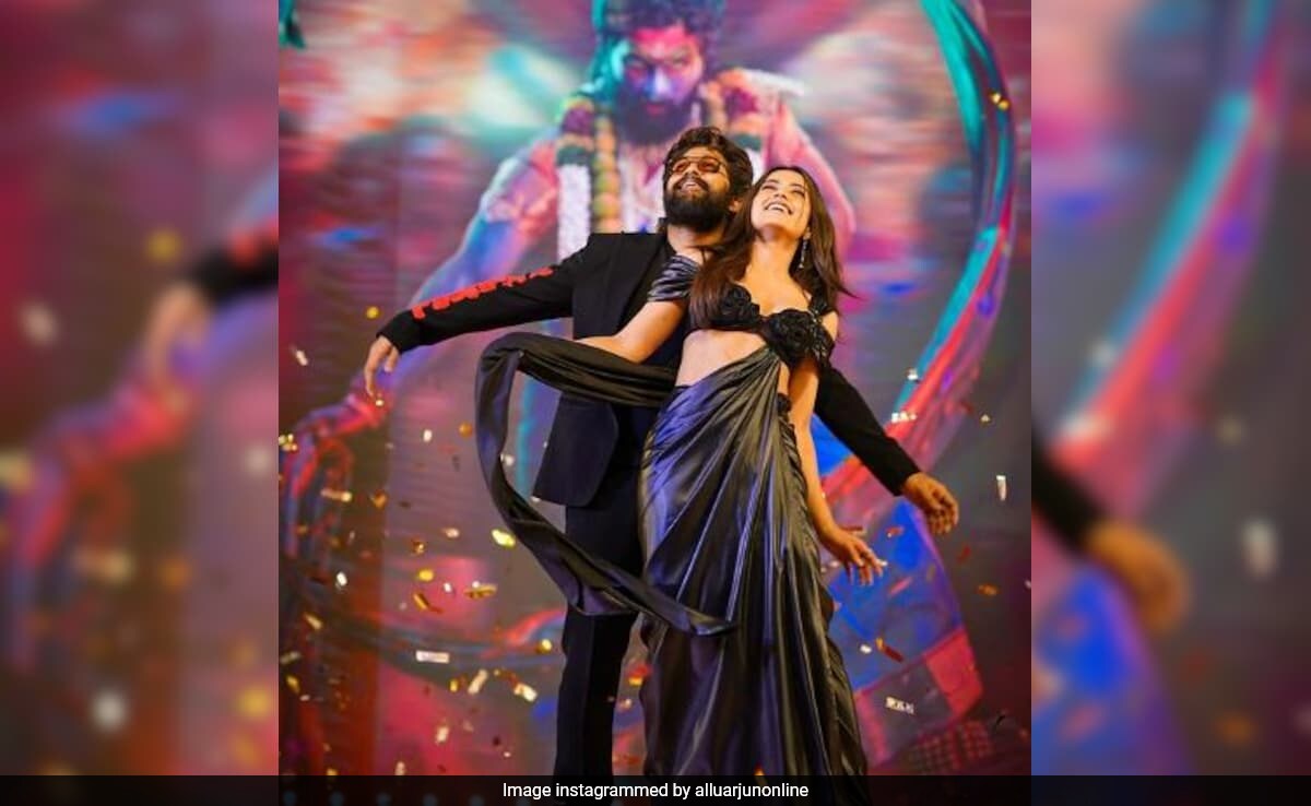 <i>Pushpa 2</i>: Allu Arjun And Rashmika Mandanna Groove To Their Song <i>Angaaron</i>