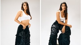 You Wish You Looked As Edgy As Pooja Hegde In A White Crop Top And Balloon Pants