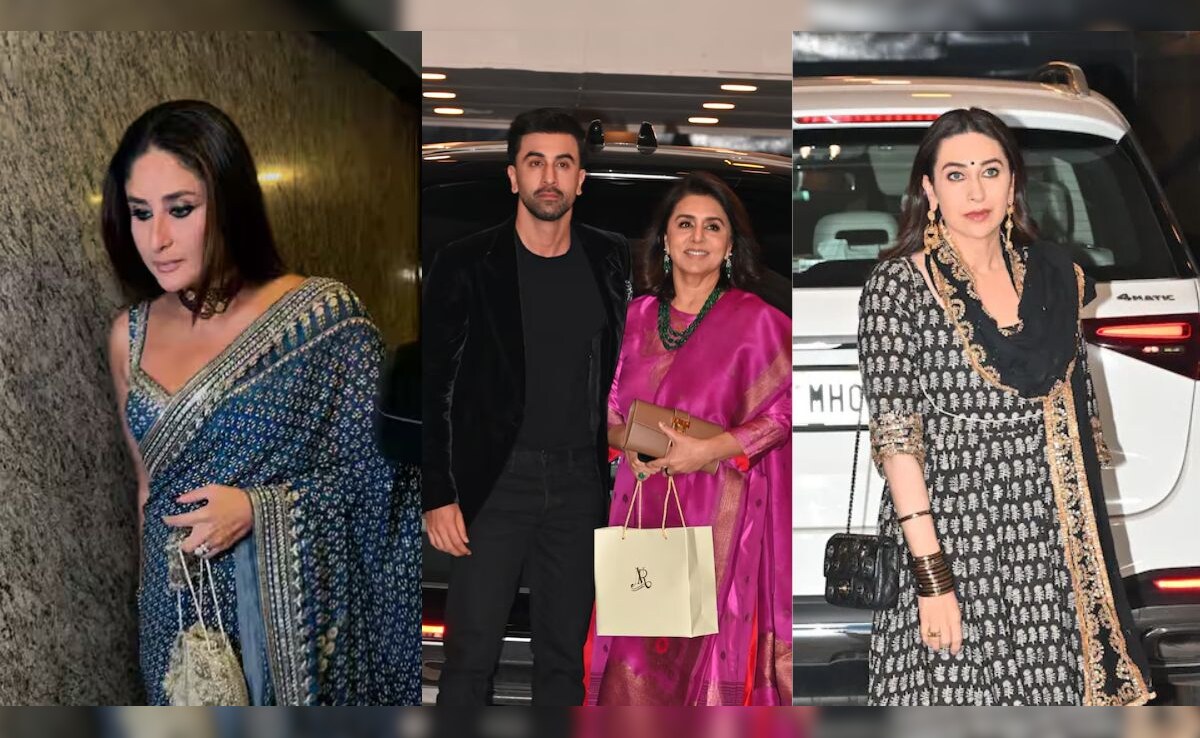 Kareena Kapoor, Ranbir And Karisma Attend Aadar Jain And Alekha Advani's <i>Roka</i> Ceremony