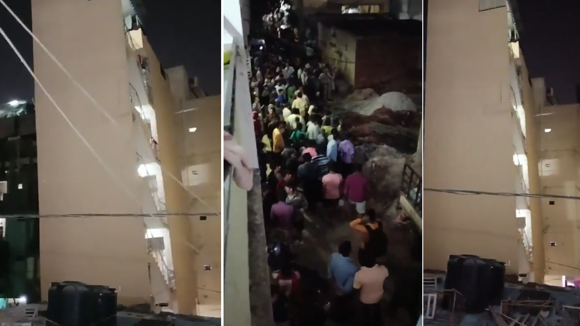 Panic In Hyderabad Locality As 5-Storied Building Tilts Dangerously