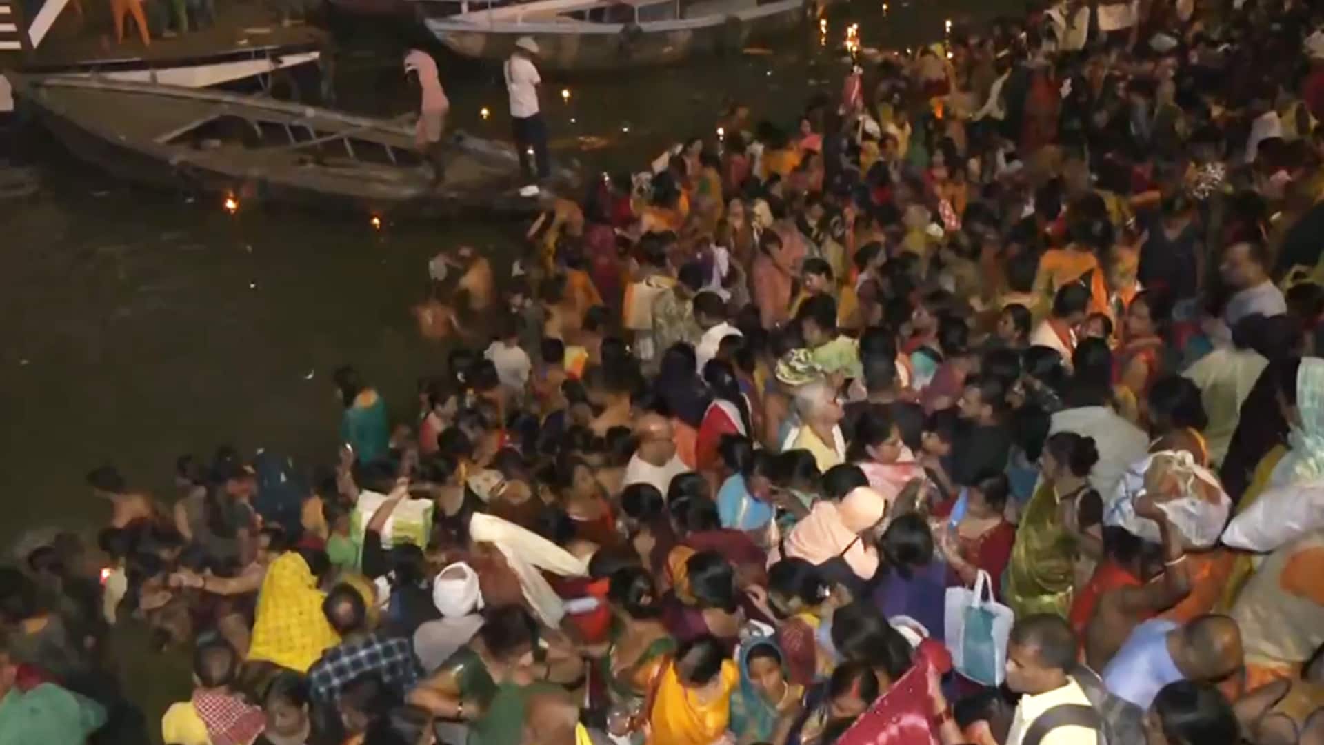 Holy Dip in Ganga: Devotees Throng Varanasi Ghats On Kartik Purnima