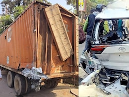 Dehradun Accident : इतना भीषण था हादसा कि एक ओर से दब गया कंटेनर, देखिए उसकी हालत जिससे टकराई थी इनोवा Dehradun Accident : इतना भीषण था हादसा कि एक ओर से दब गया कंटेनर, देखिए उसकी हालत जिससे टकराई थी इनोवा
