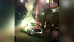 Video: Man Bursts Crackers From Car's Sunroof, Runs As It Catches Fire