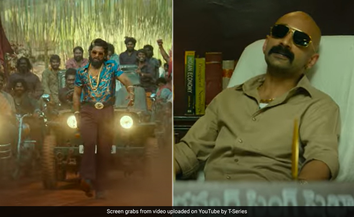 <i>Pushpa 2</i> Trailer: Allu Arjun And Fahadh Faasil's Epic "Party" AKA Showdown. Bonus - Rashmika Mandanna