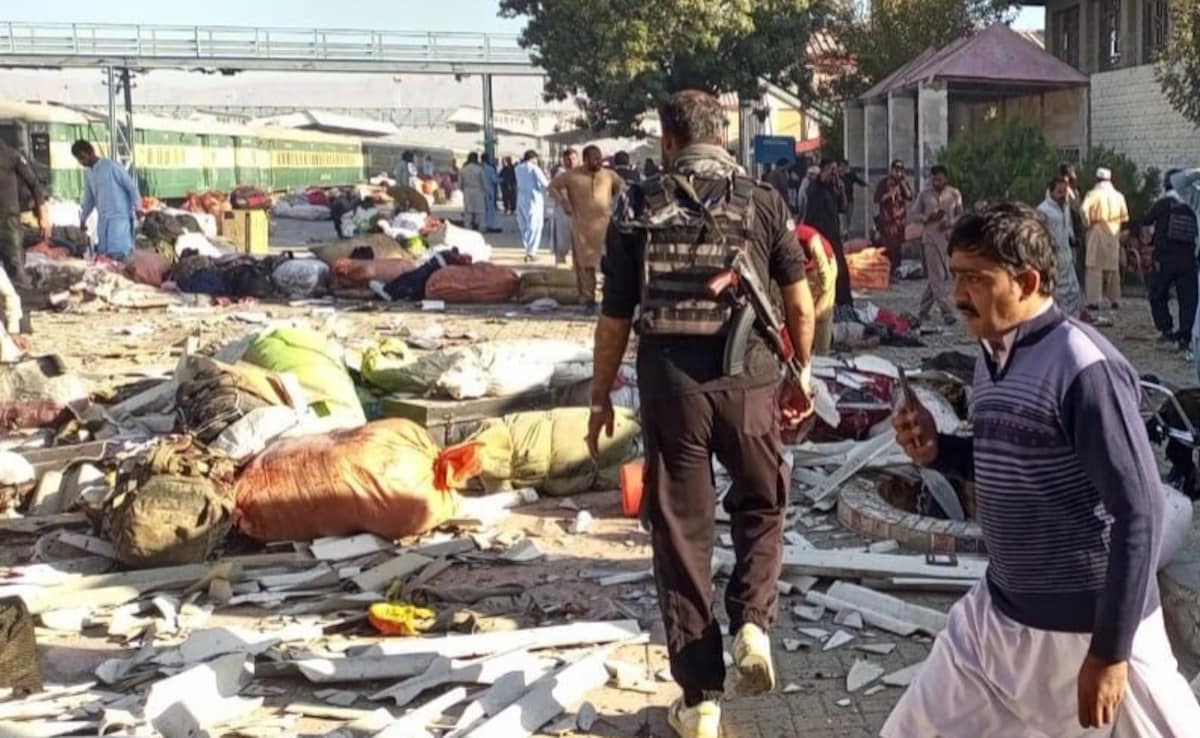 Blast Rocks Railway Station In Pakistan, 24 Killed, CCTV Captures Moment Blast Rocks Railway Station In Pakistan, 24 Killed, CCTV Captures Moment