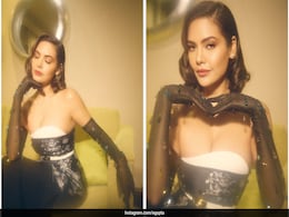 Esha Gupta Stylishly Steps Back In Time In A Black And White Silk Bustier Skirt Set With Bejwelled Gloves Esha Gupta Stylishly Steps Back In Time In A Black And White Silk Bustier Skirt Set With Bejwelled Gloves