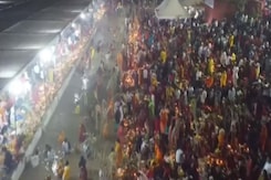 Drone Captures Hundreds Of Chhath Devotees Celebrating Festival In Delhi Drone Captures Hundreds Of Chhath Devotees Celebrating Festival In Delhi