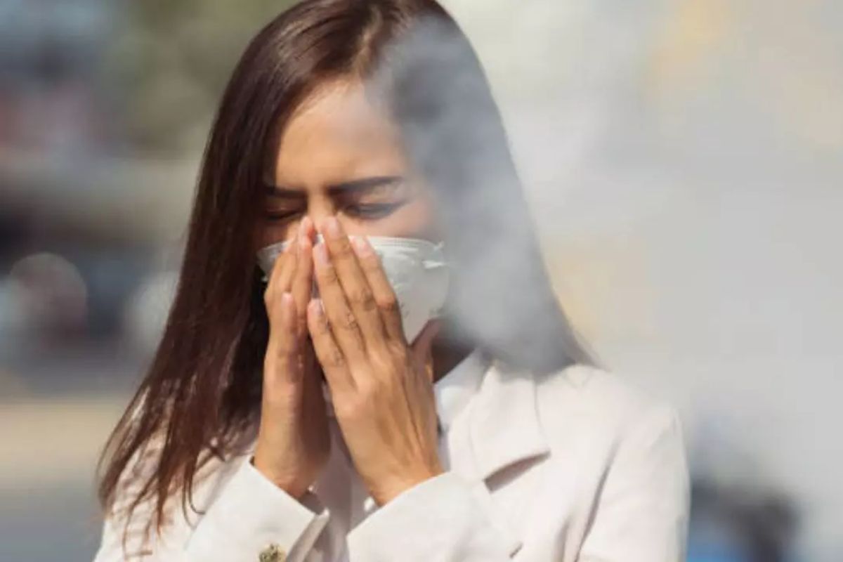 Using the correct mask can help protect you from the pollution when outdoors