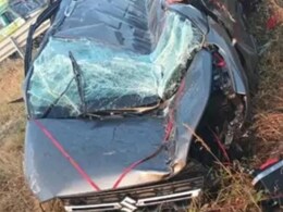 मेंहदीपुर बालाजी दर्शन के लिए जा रही कार का दिल्ली-मुंबई एक्सप्रेसवे पर भीषण हादसा, पति -पत्नी की मौत मेंहदीपुर बालाजी दर्शन के लिए जा रही कार का दिल्ली-मुंबई एक्सप्रेसवे पर भीषण हादसा, पति -पत्नी की मौत