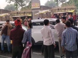 On Camera, Varanasi Cop Thrashed By Mob, His Family Waited Inside Car On Camera, Varanasi Cop Thrashed By Mob, His Family Waited Inside Car