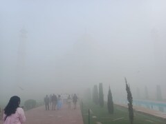 In Pics: Taj Mahal Disappears Behind Thick Blanket Of Smog