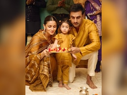 Alia Bhatt And Ranbir Kapoor Twin With Daughter Raha For Diwali Puja, See Inside Pics Alia Bhatt And Ranbir Kapoor Twin With Daughter Raha For Diwali Puja, See Inside Pics