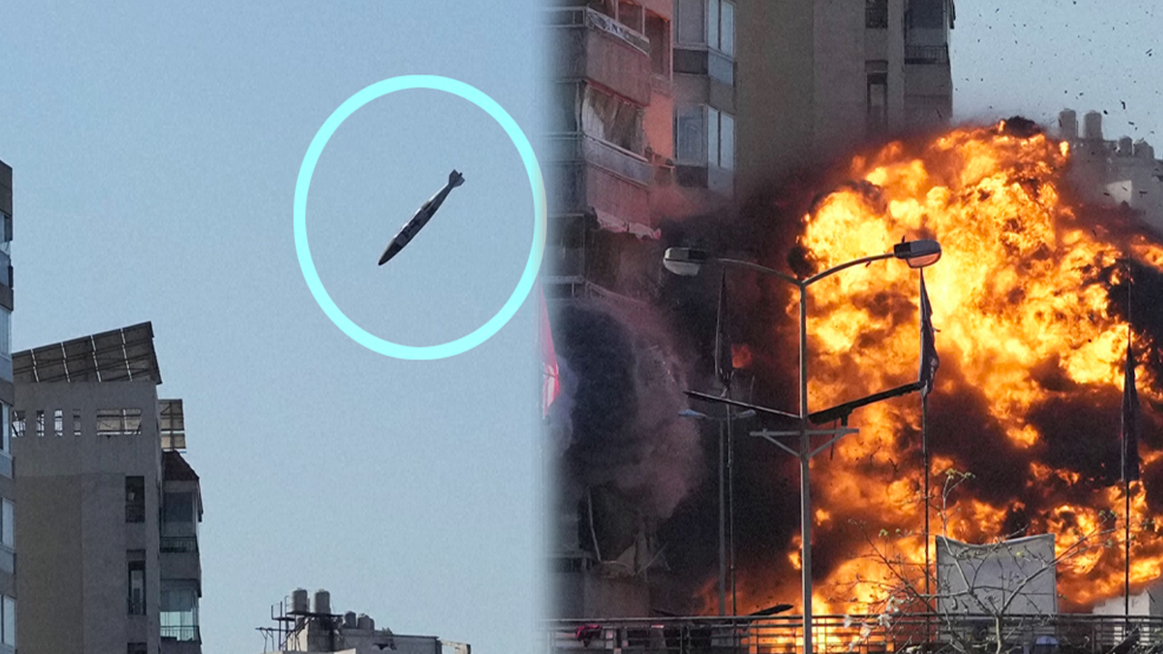 A Bomb Dropped From An Israeli Jet Hits Beirut Building
