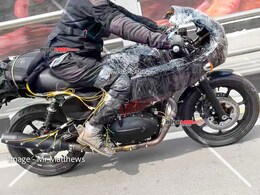 Royal Enfield 750 cc Cafe Racer Motorcycle Spied Testing