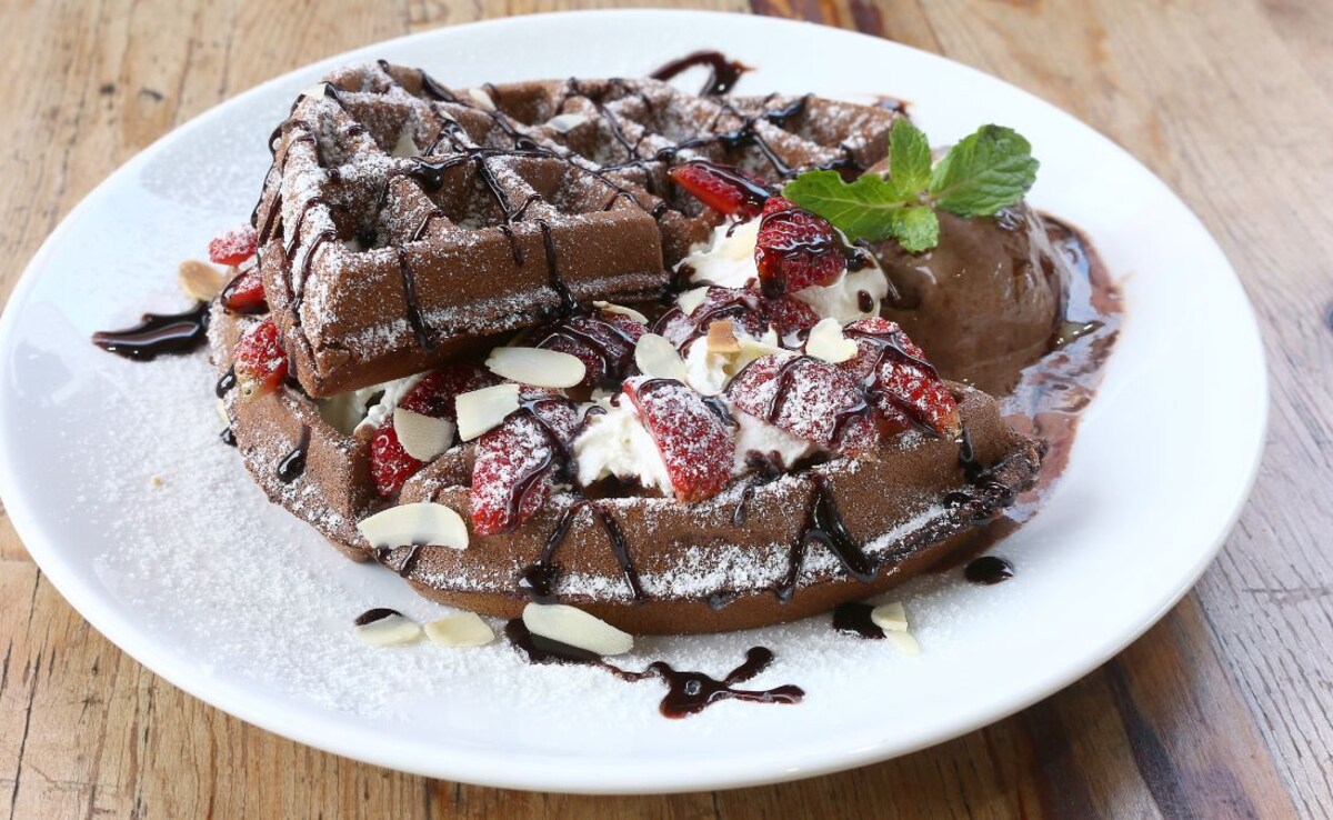 You will love this Choco Brownie Overload Waffle!