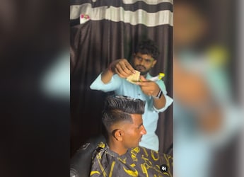 Viral Video Shows Barber Cooking Instant Noodles On Man's Hair! Swiggy Has Something To Say Viral Video Shows Barber Cooking Instant Noodles On Man's Hair! Swiggy Has Something To Say