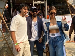 Malaika Arora Proves That Double Denim Is Doubly Casual Chic In A White And Blue Sporty Co-Ord Set Malaika Arora Proves That Double Denim Is Doubly Casual Chic In A White And Blue Sporty Co-Ord Set