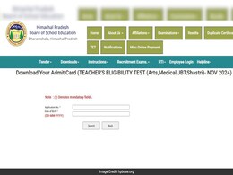 Himachal Pradesh Teacher Eligibility Test 2024 Admit Card Released, Check Direct Link Here Himachal Pradesh Teacher Eligibility Test 2024 Admit Card Released, Check Direct Link Here
