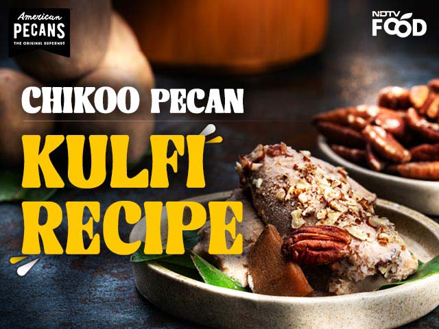 Chikoo Pecan Kulfi Recipe