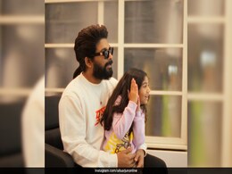 Allu Arjun And His Daughter Arha Showcase Their Stylish Street Cred In Cool Sweatshirts Allu Arjun And His Daughter Arha Showcase Their Stylish Street Cred In Cool Sweatshirts