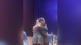 Chief Justice DY Chandrachud Hugs Chief Justice-Designate Sanjiv Khanna